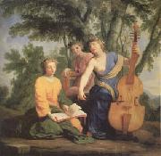 Eustache Le Sueur Melpomene Erato and Polymnia (mk05) Germany oil painting reproduction